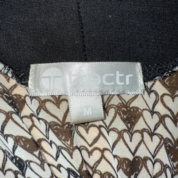 Tractr 2 Piece Tank And Cardigan,  Hearts Print, Girls, Size M, Worn - Picture 7 of 10